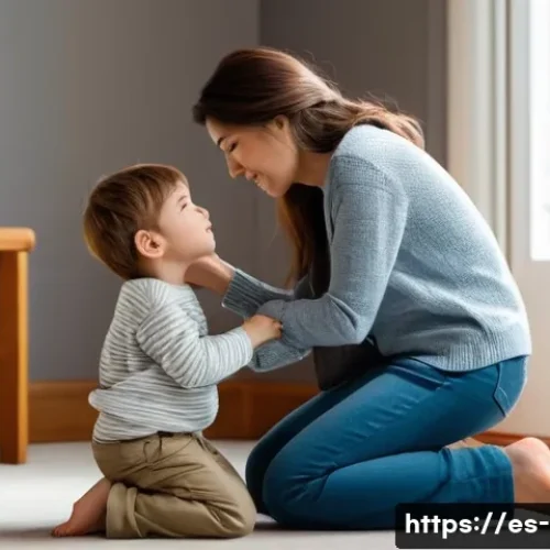 영유아 정서 조절 지도 - **Prompt 1: Empathetic Connection**
    "A cozy indoor scene bathed in warm, soft light. A five-year...